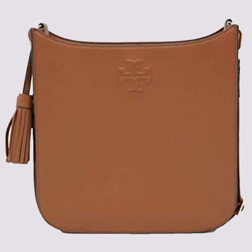 Tory Burch Thea web Large Shoulder Bag - Brown Shoulder Bags